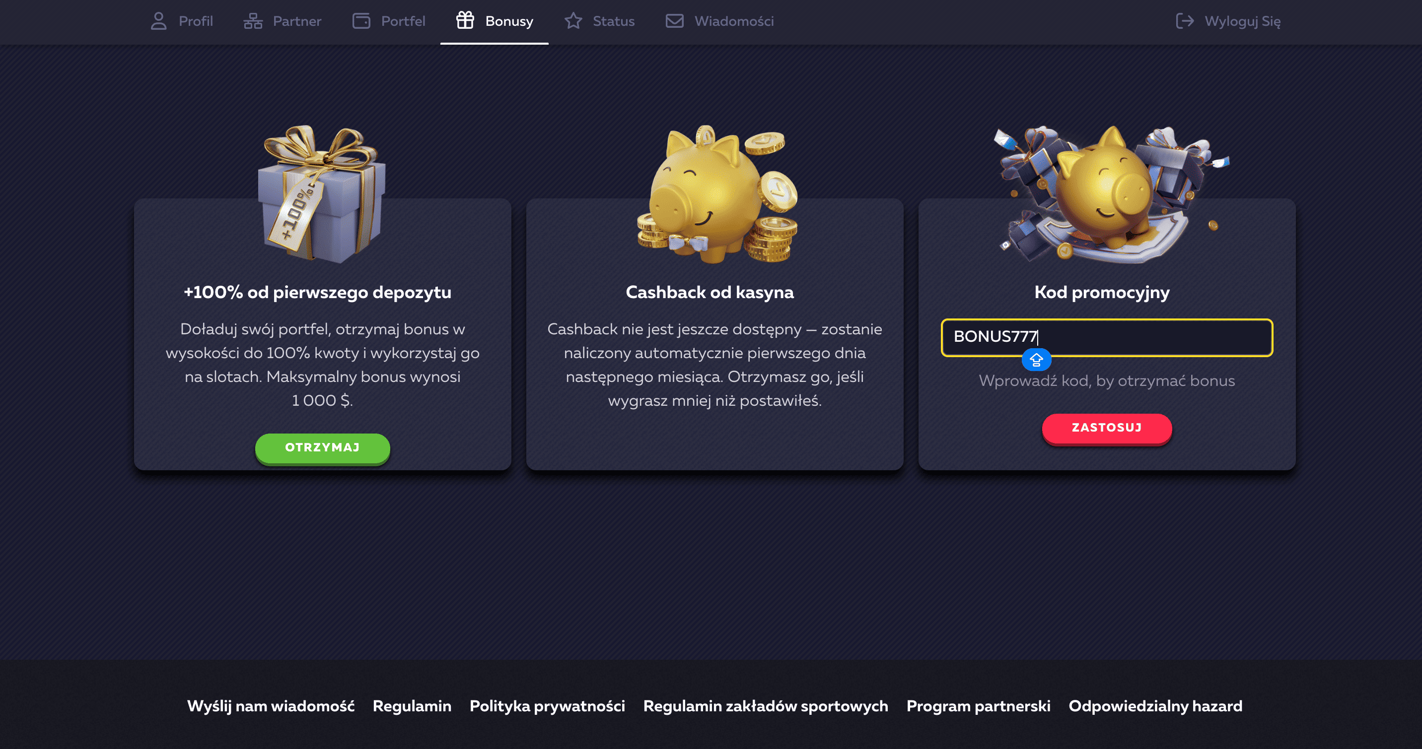 Vavada kod promocyjny bez depozytu